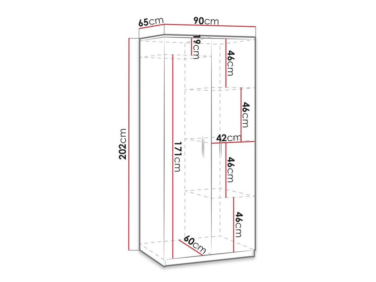 Armoire Catromi 117 (Blanc)