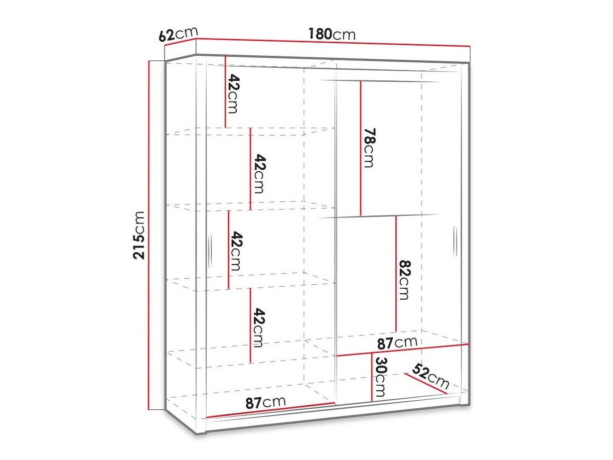 Armoire Catromi 119 (Blanc)