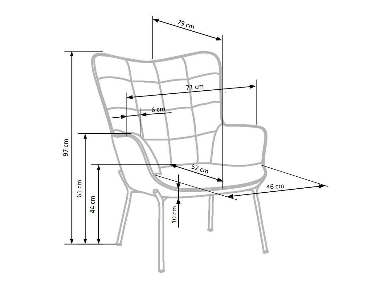 Fauteuil Houston 868 (Jaune)