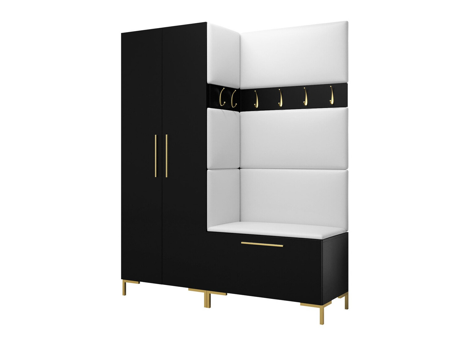 Meuble d'entrée Nomal I (Faux cuir Soft 017)