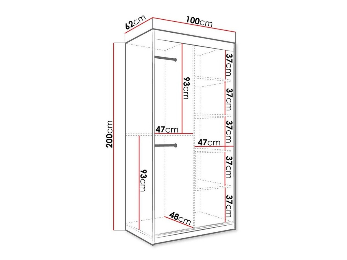 Armoire Hartford 252 (Mat blanc + Marbre blanc)