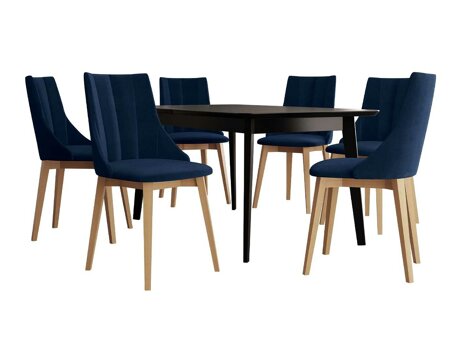 Salle à manger complète Racine 139 (Marron + Magic Velvet 2216)