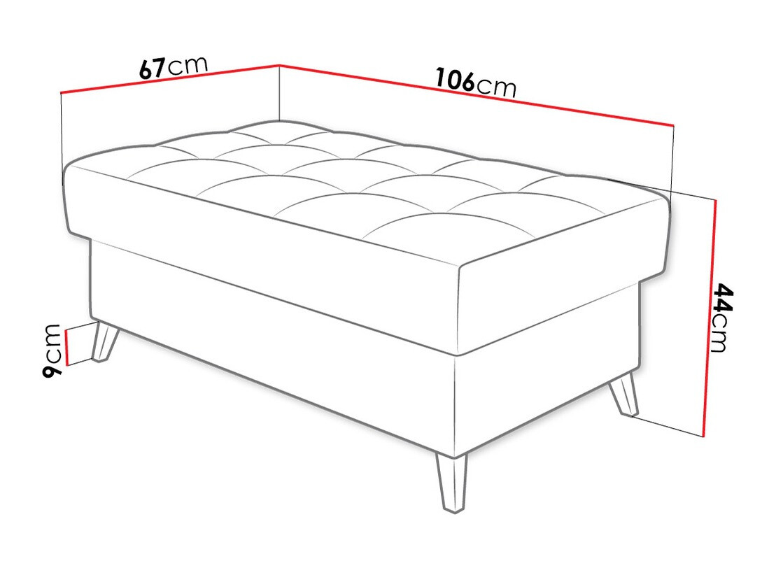 Banc rembourré Comfivo Agnus I (Fresh 11)