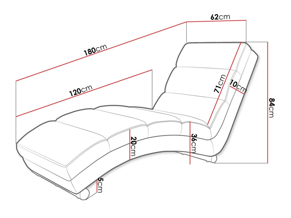 Chaise longue Comfivo 172 (Terra 10)