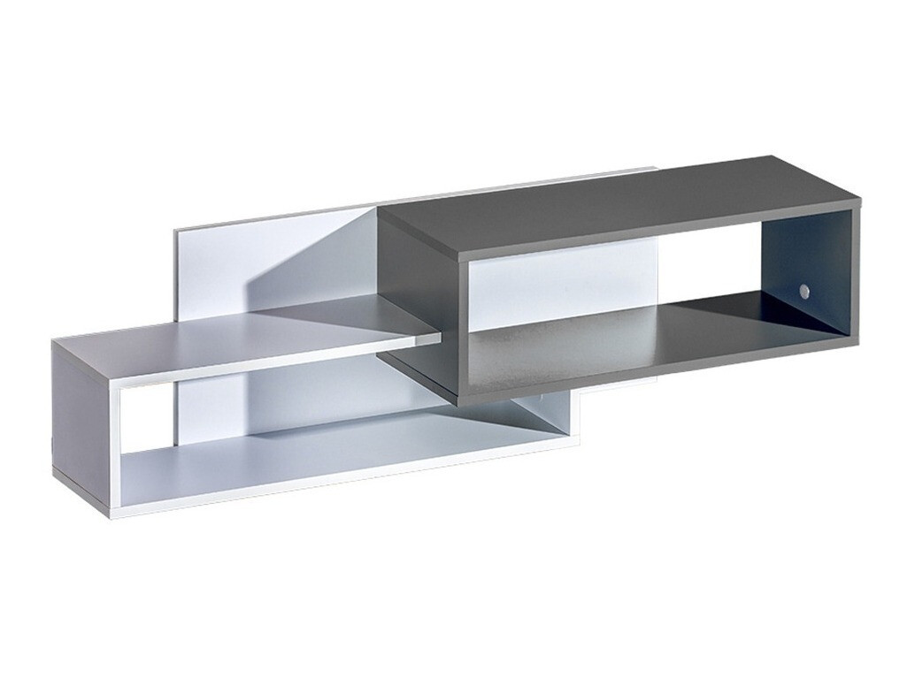 Chambre enfant complète Lorlare 100 (Blanc + Gris)