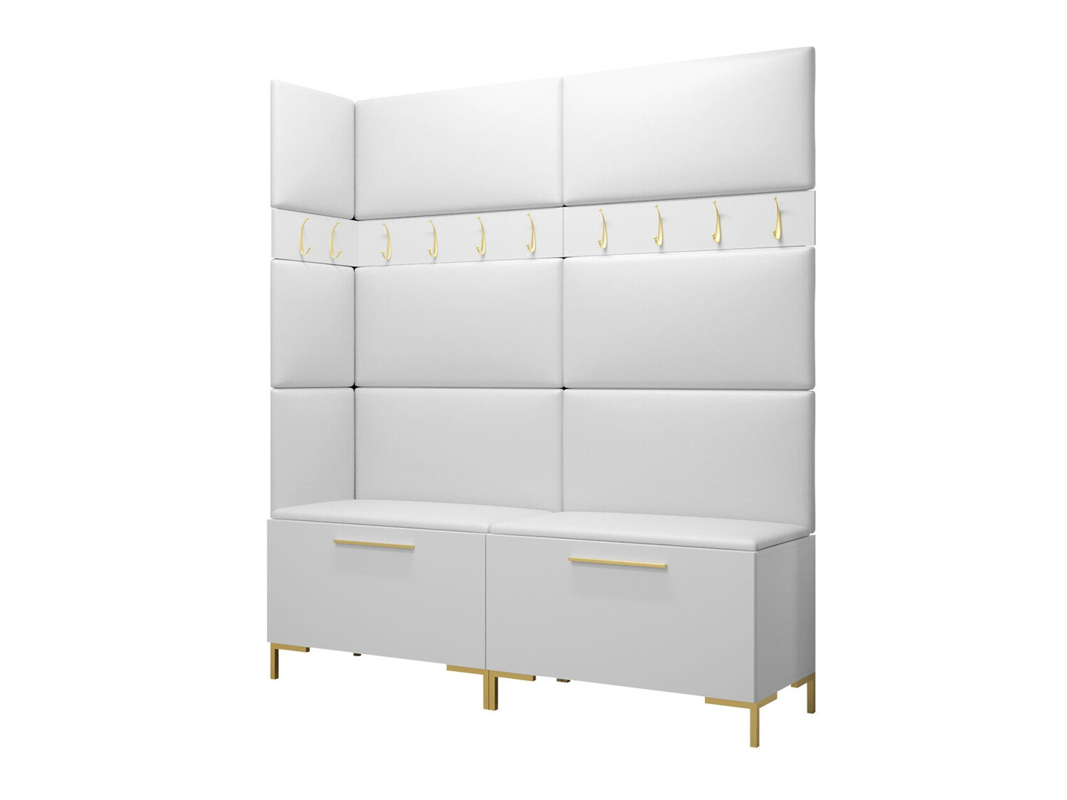 Meuble d'entrée Nomal V (Faux cuir Soft 017)