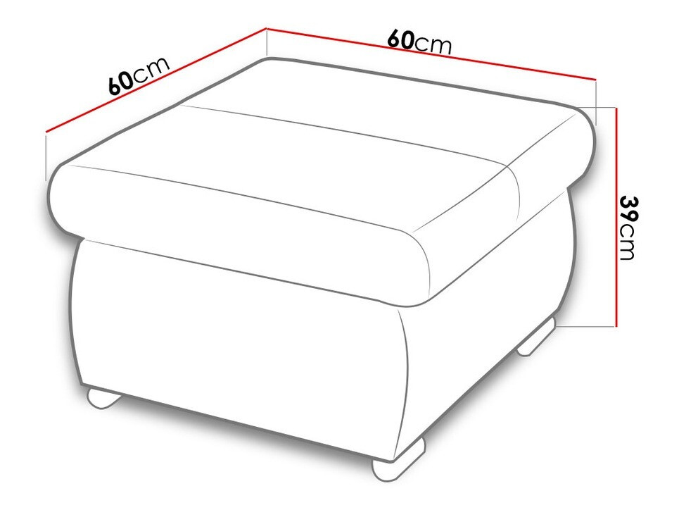 Pouf Comfivo 142 (Soft 017 + Lawa 05)