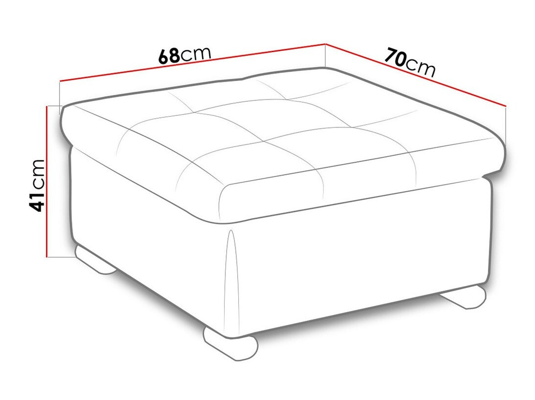 Pouf Comfivo Gemma (Soft 011 + Lux 06)