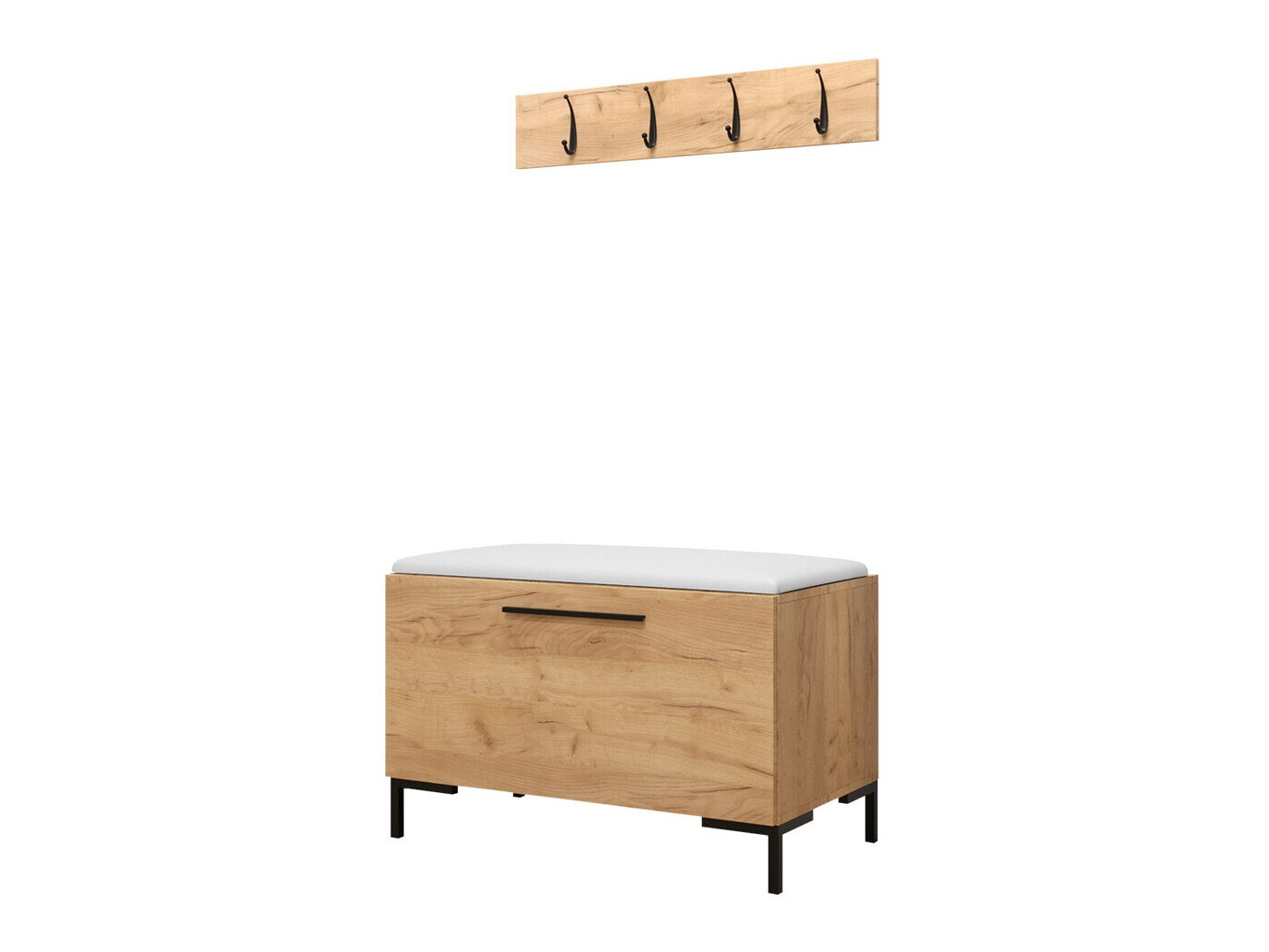 Meuble d'entrée Nomal VIII (Faux cuir Soft 017)