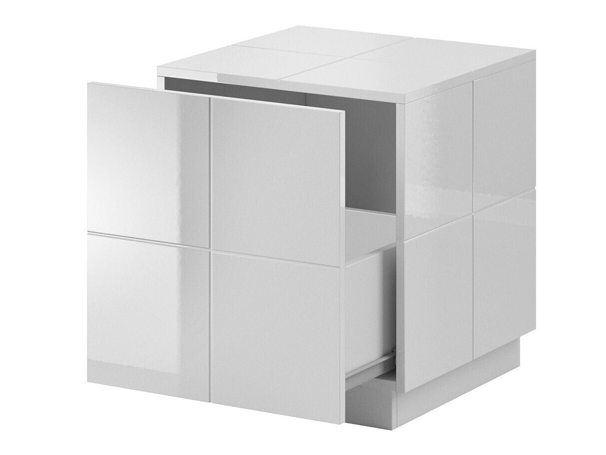 Ensemble de tables de chevet Charlotte 134 (Blanc brillant)