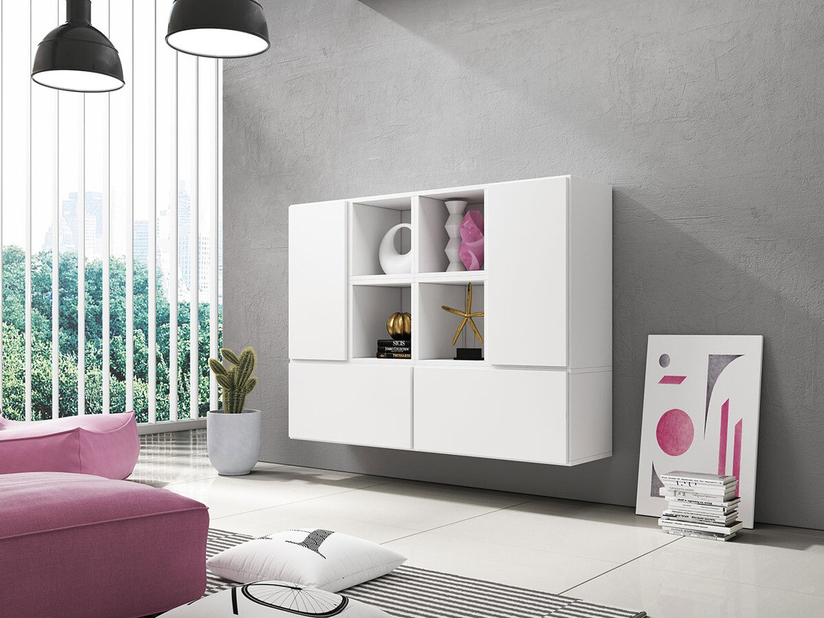 Ensemble d'armoires Corbele 124 (Blanc)