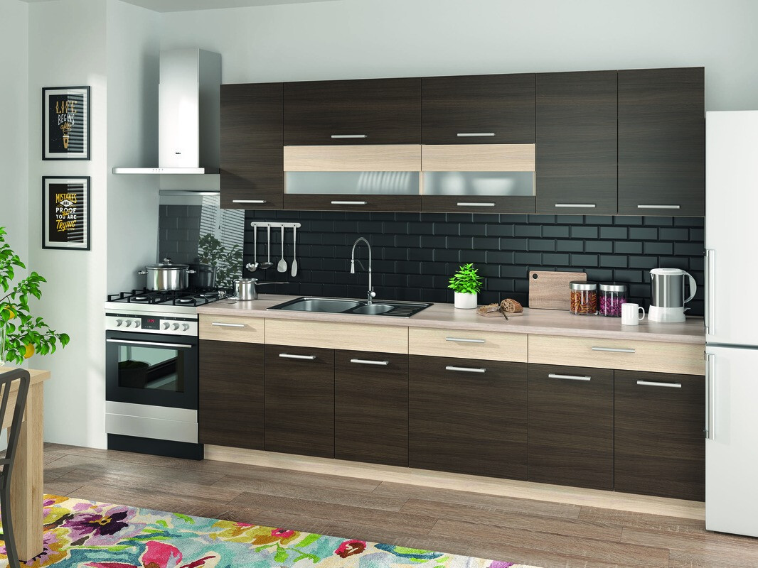 Armoire modulaire avec tiroirs et portes Mode Dark 109