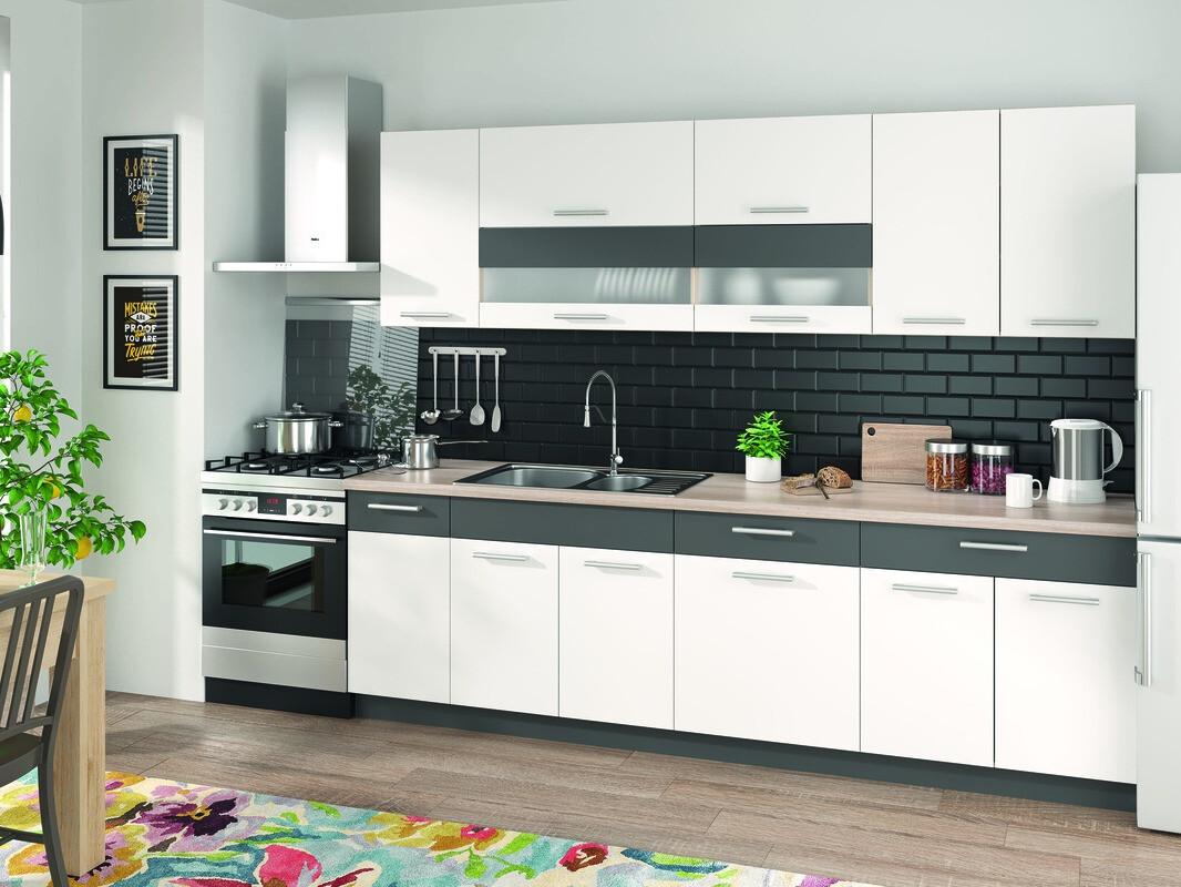 Armoire modulaire avec tiroirs et portes Mode White 110