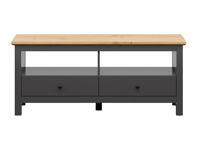 Meuble TV Sordoro 117 (Graphite + Chêne Artisan)