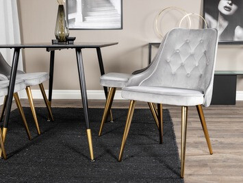 Chaise Dallas 103 (Gris clair)
