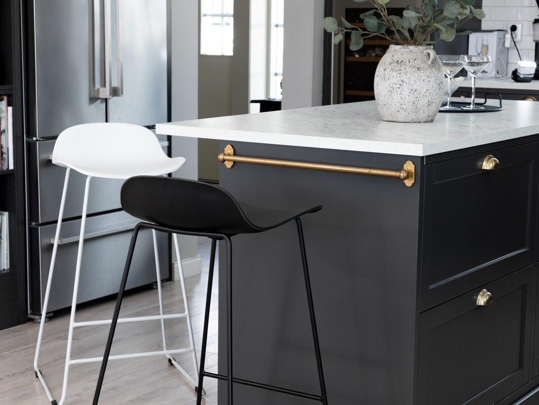 Chaise de bar Dallas 107 (Blanc)