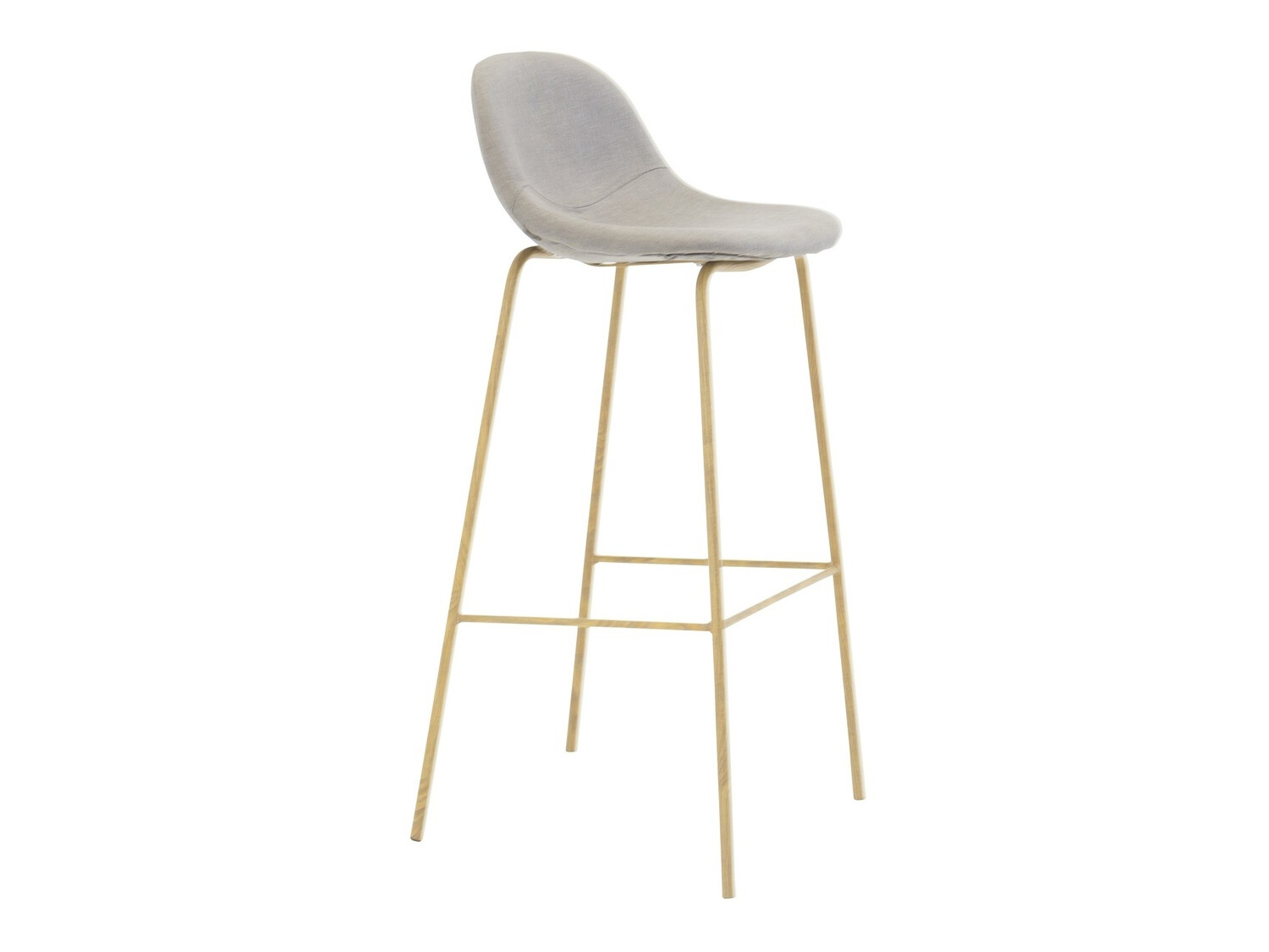 Chaise de bar Dallas 251 (Gris + Brun clair)