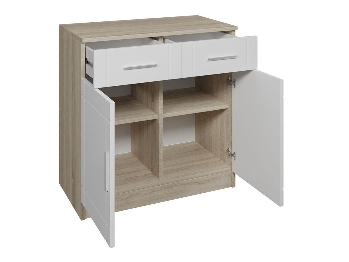 Commode Bacces (Sonoma chêne + Graphite)