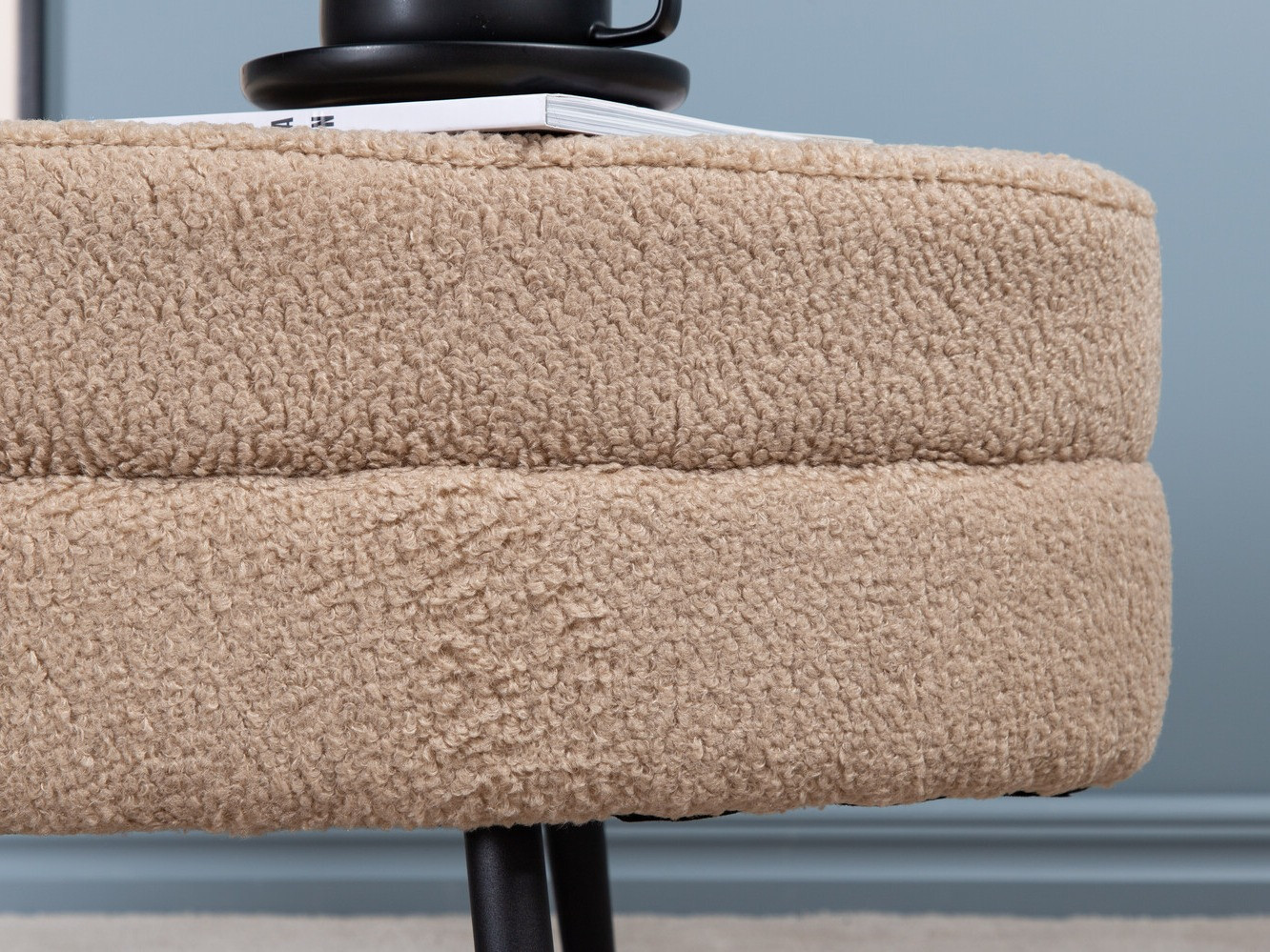 Banc rembourré Dallas 2920 (Beige + Noir)