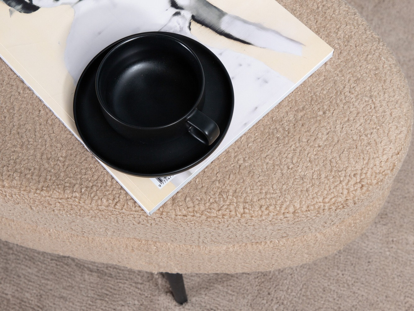 Banc rembourré Dallas 2920 (Beige + Noir)