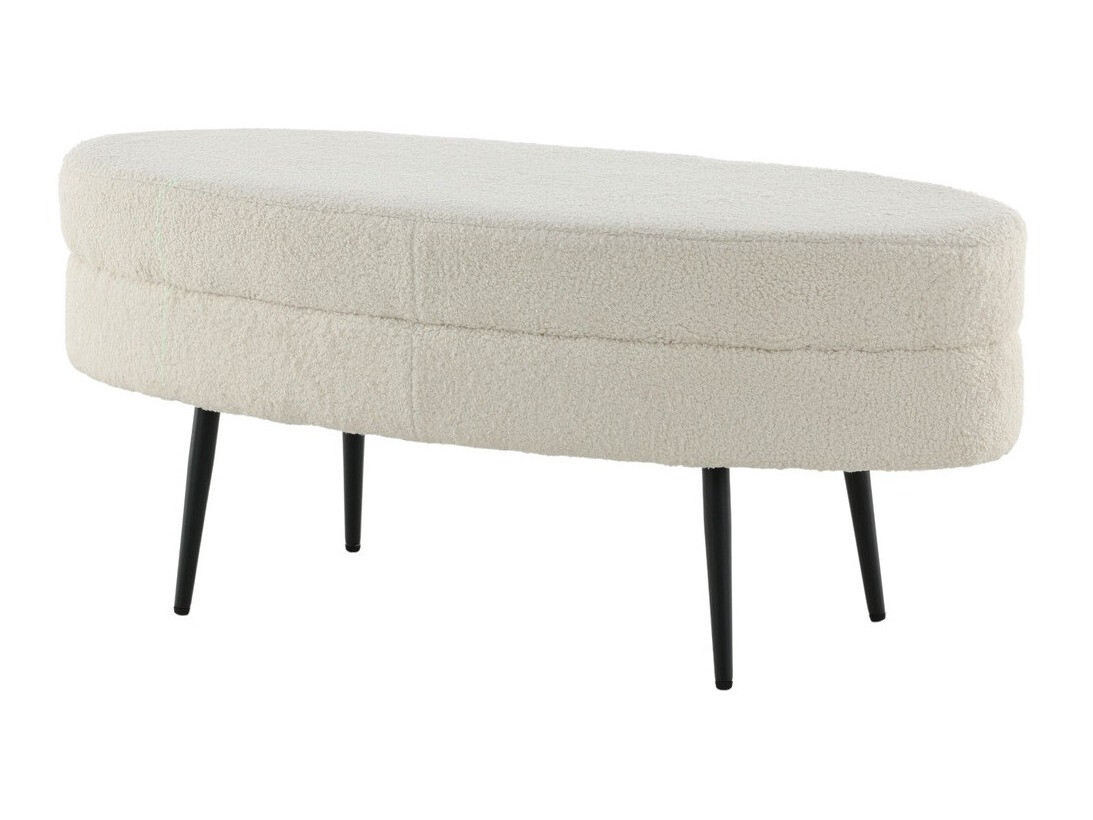 Banc rembourré Dallas 2920 (Blanc + Noir)
