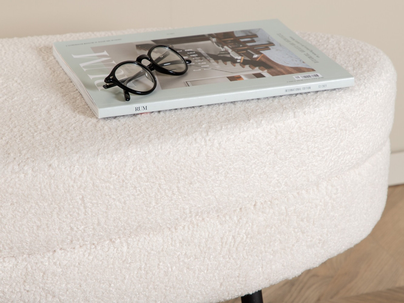 Banc rembourré Dallas 2920 (Blanc + Noir)