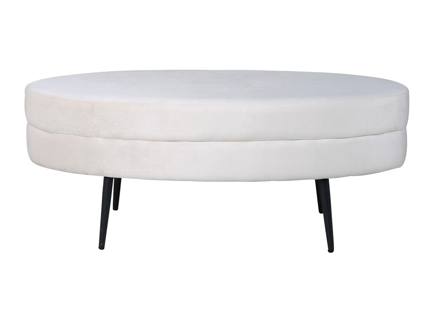 Banc rembourré Dallas 2920 (Crème + Noir)