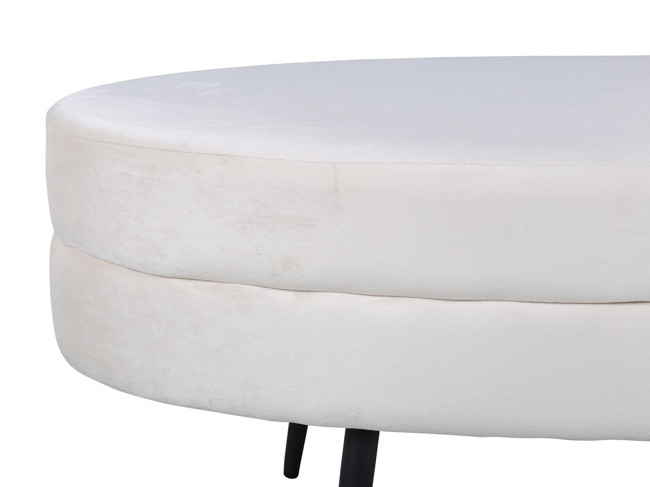 Banc rembourré Dallas 2920 (Crème + Noir)