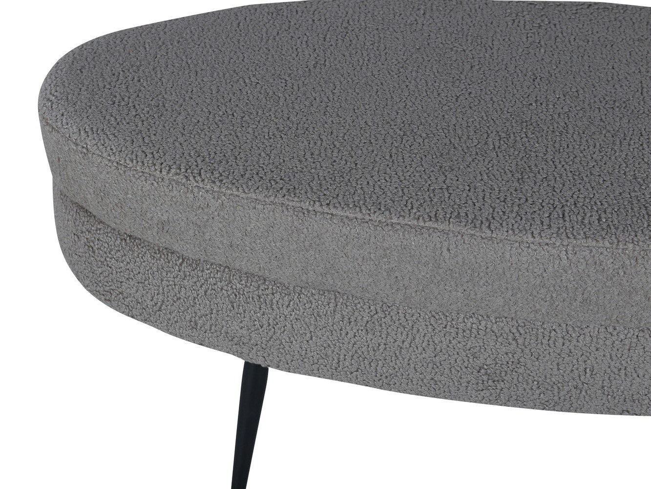 Banc rembourré Dallas 2920 (Gris foncé + Noir)