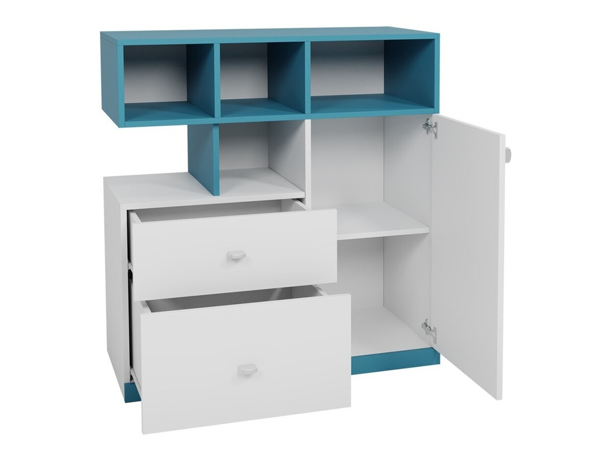 Commode Omaha E108 (Blanc + Jaune)