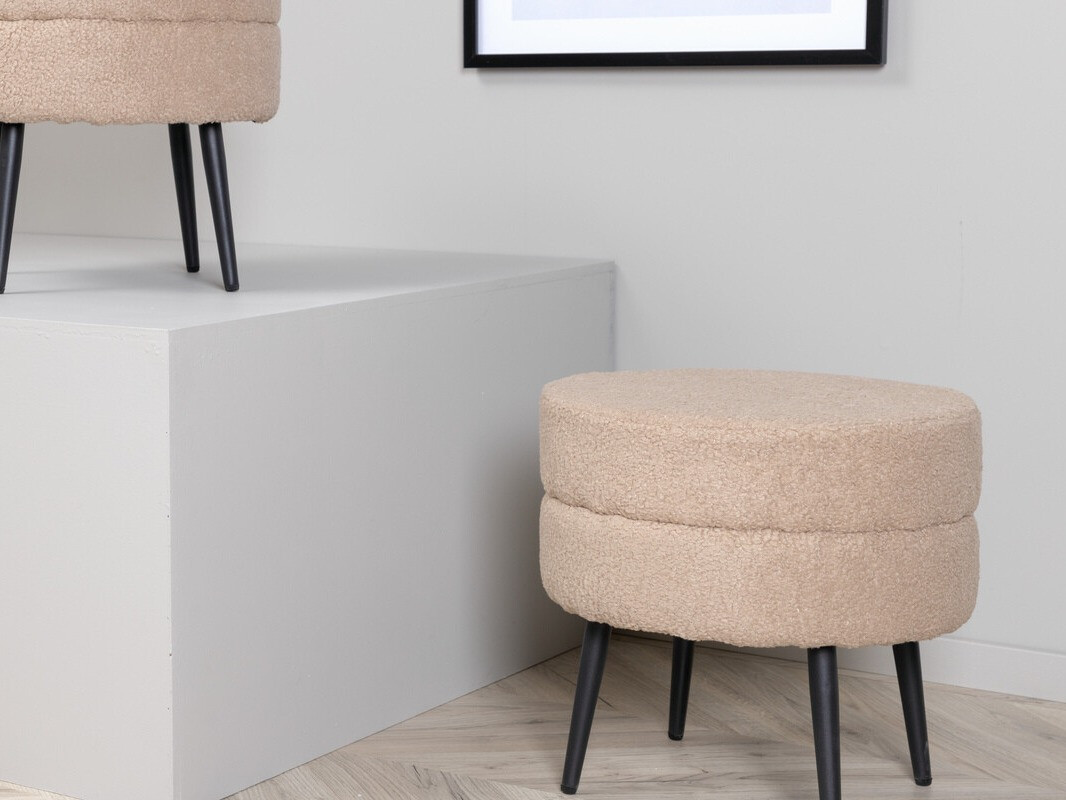 Pouf Dallas 2945 (Beige + Noir)