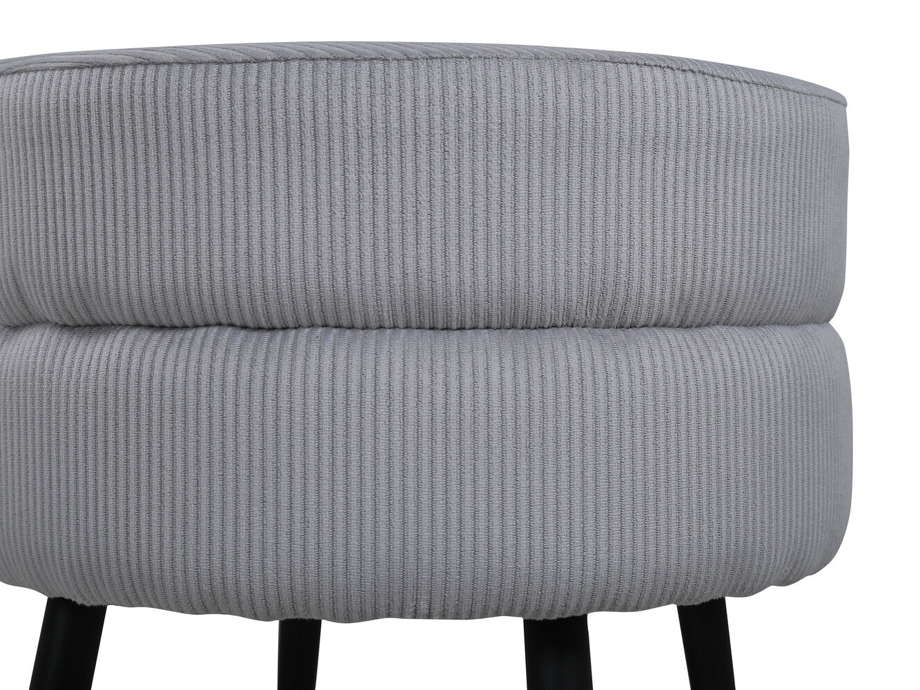 Pouf Dallas 2945 (Gris clair + Noir)