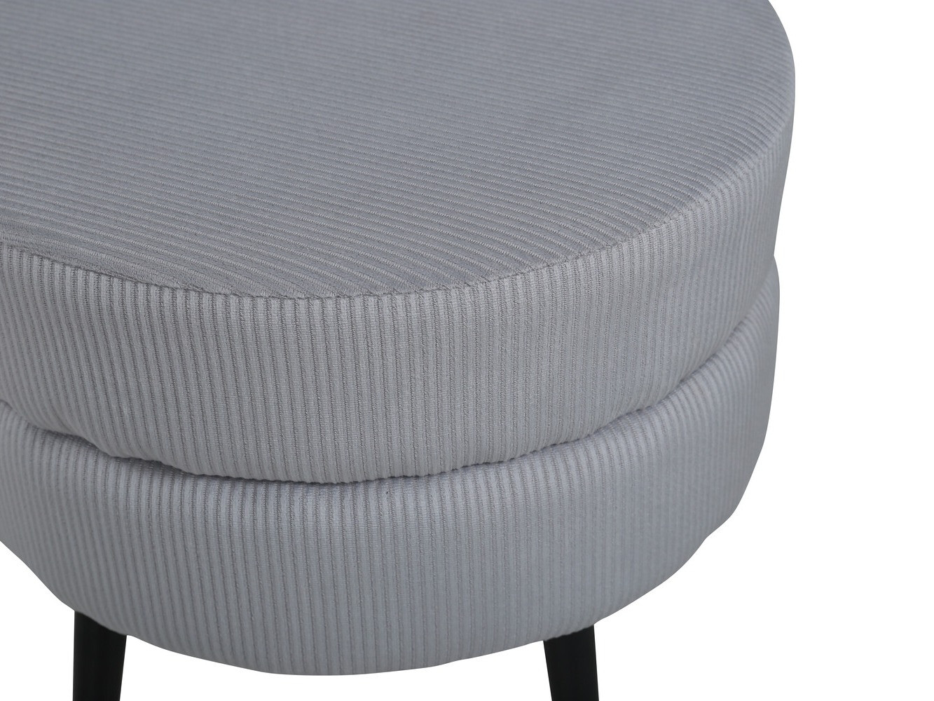 Pouf Dallas 2945 (Gris clair + Noir)