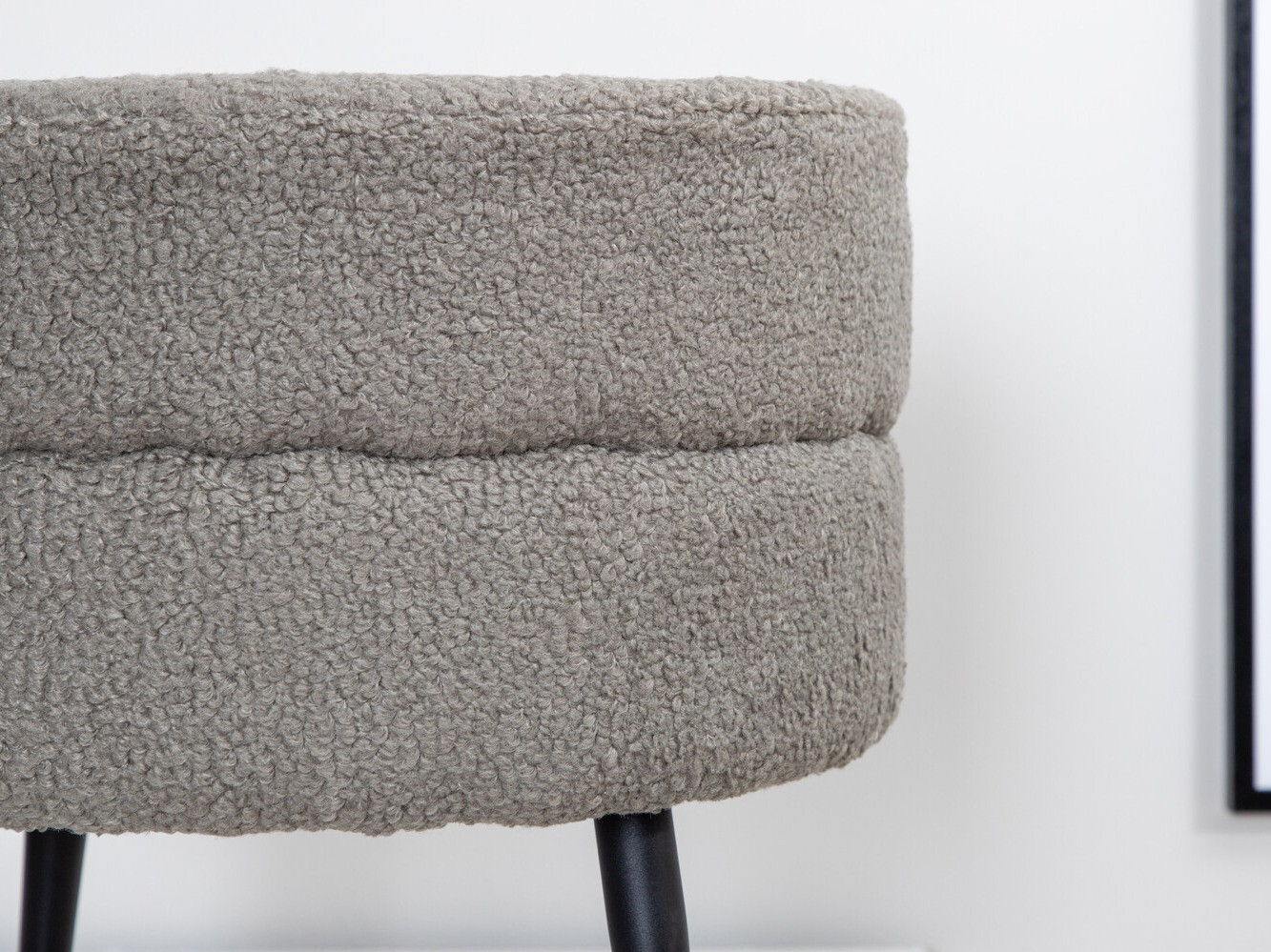 Pouf Dallas 2945 (Gris + Noir)