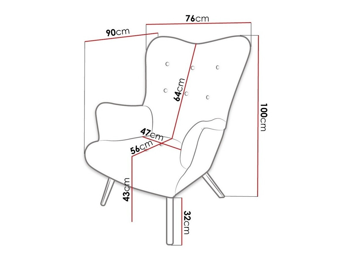 Fauteuil Clovis 102 (Magic Velvet 2225)