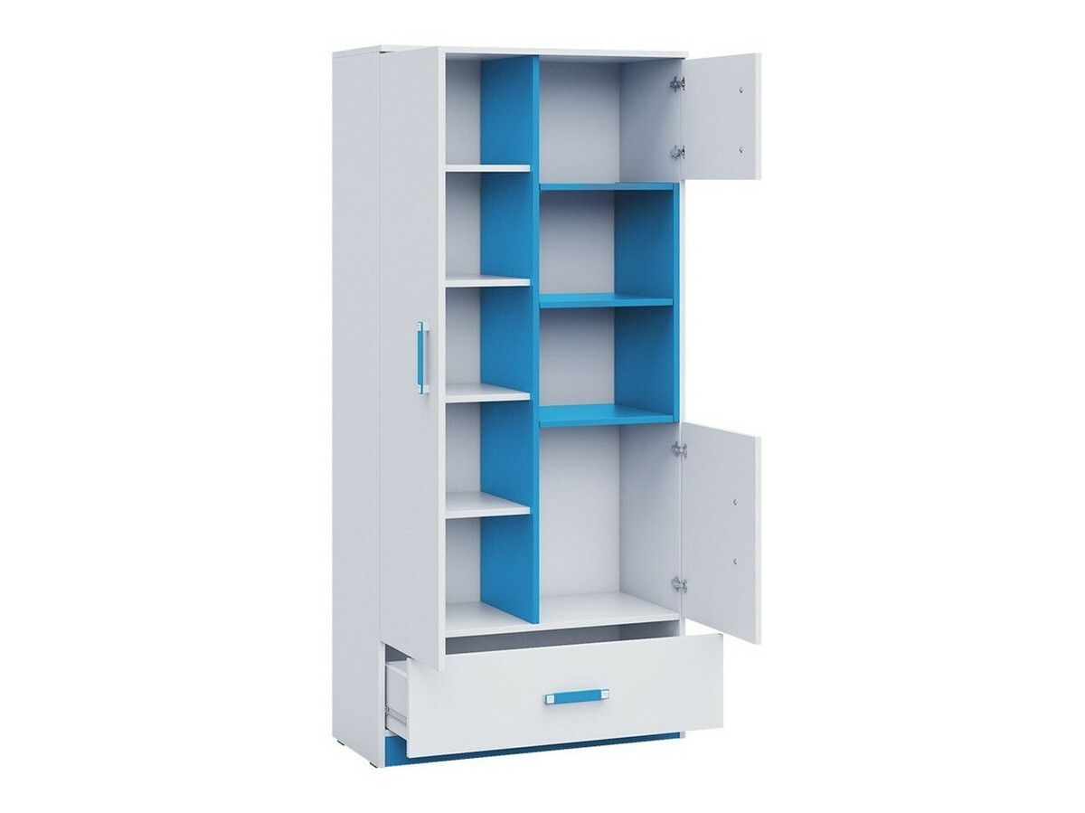 Chambre enfant complète Lorlare 119 (Blanc + Gris)