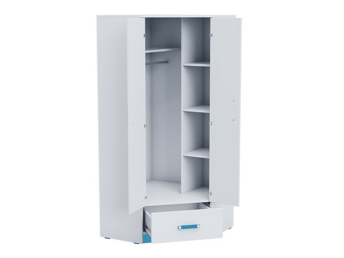 Chambre enfant complète Lorlare 120 (Blanc + Gris)
