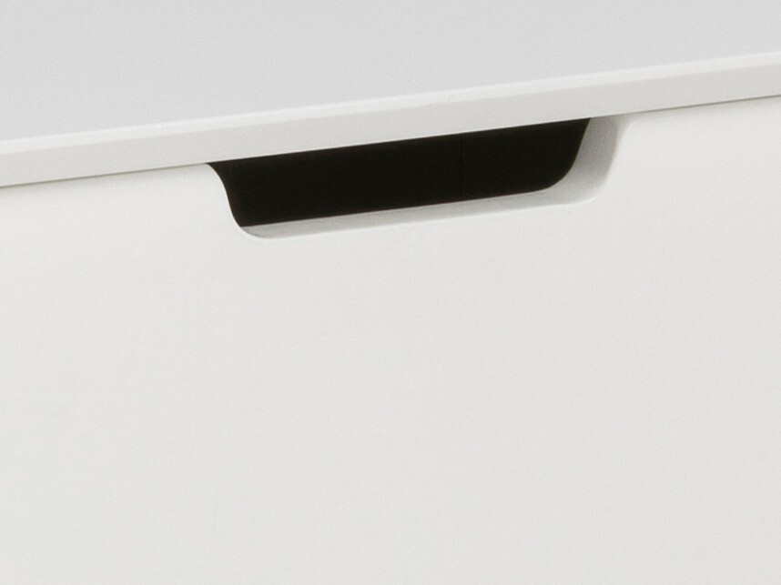 Table de chevet Norsica 105 (Blanc + Chêne)