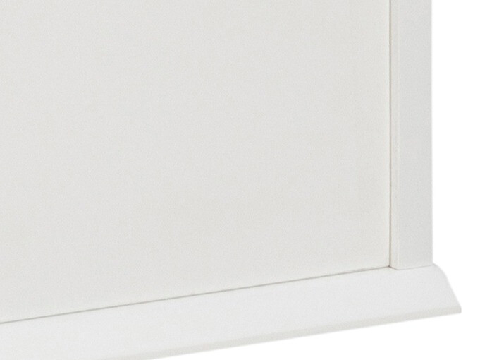Table de chevet Norsica 105 (Blanc + Chêne)