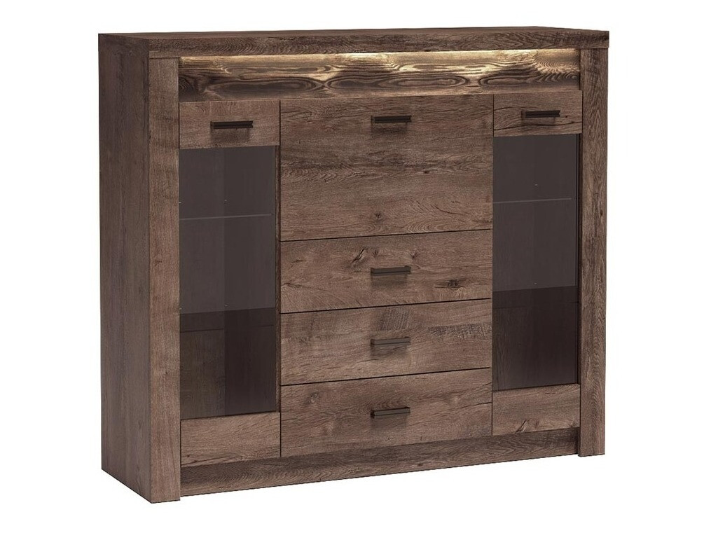 Commode Serfeno 105 (Chêne sombre)