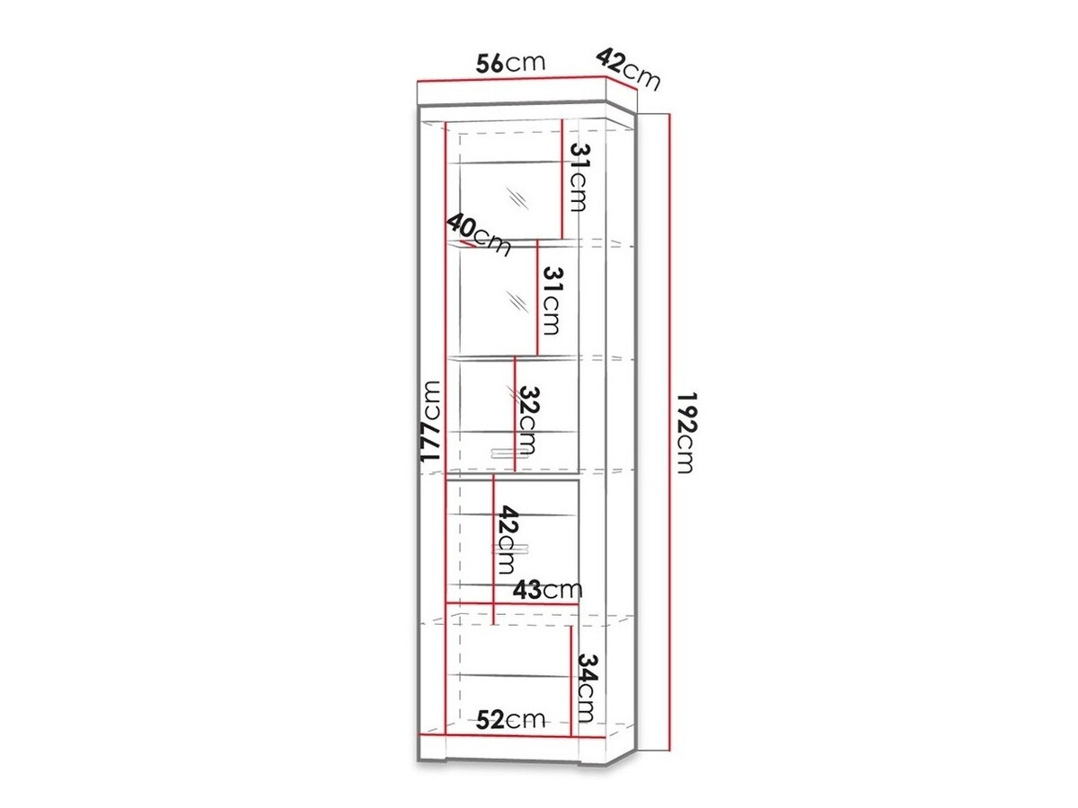 Étagère Serfeno 102 (Chêne sombre)