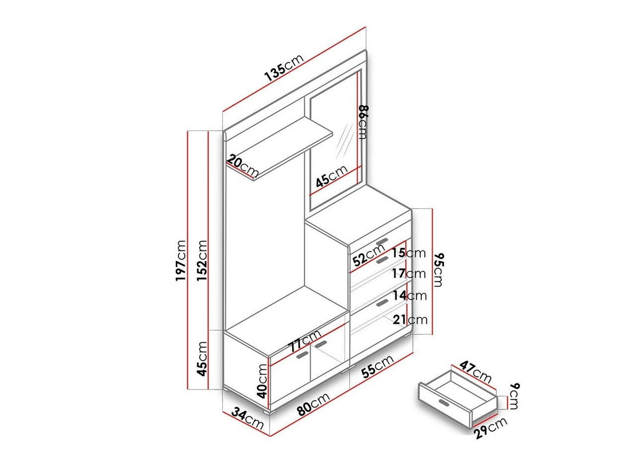 Meuble d'entrée Solacar