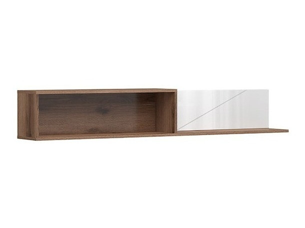 Ensemble de salon Fivale 111 (Chêne delano foncé + Blanc brillant)
