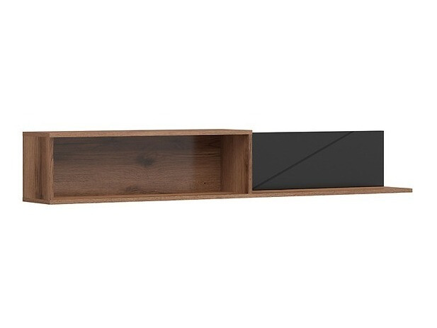 Ensemble de salon Fivale 111 (Chêne delano foncé + Noir mat)