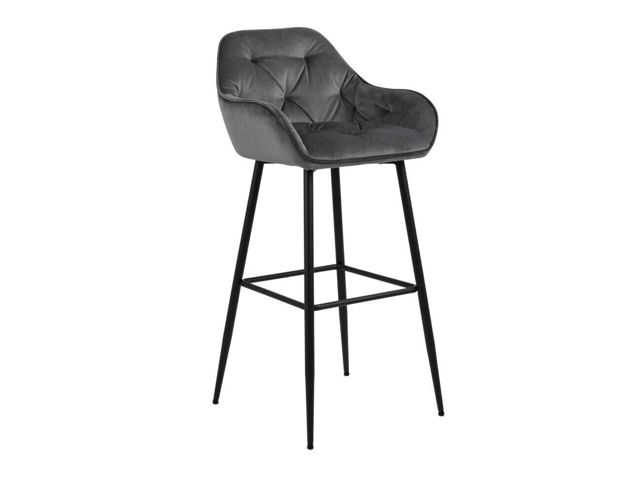 Chaise de bar Norsica 474 (Gris + Noir)