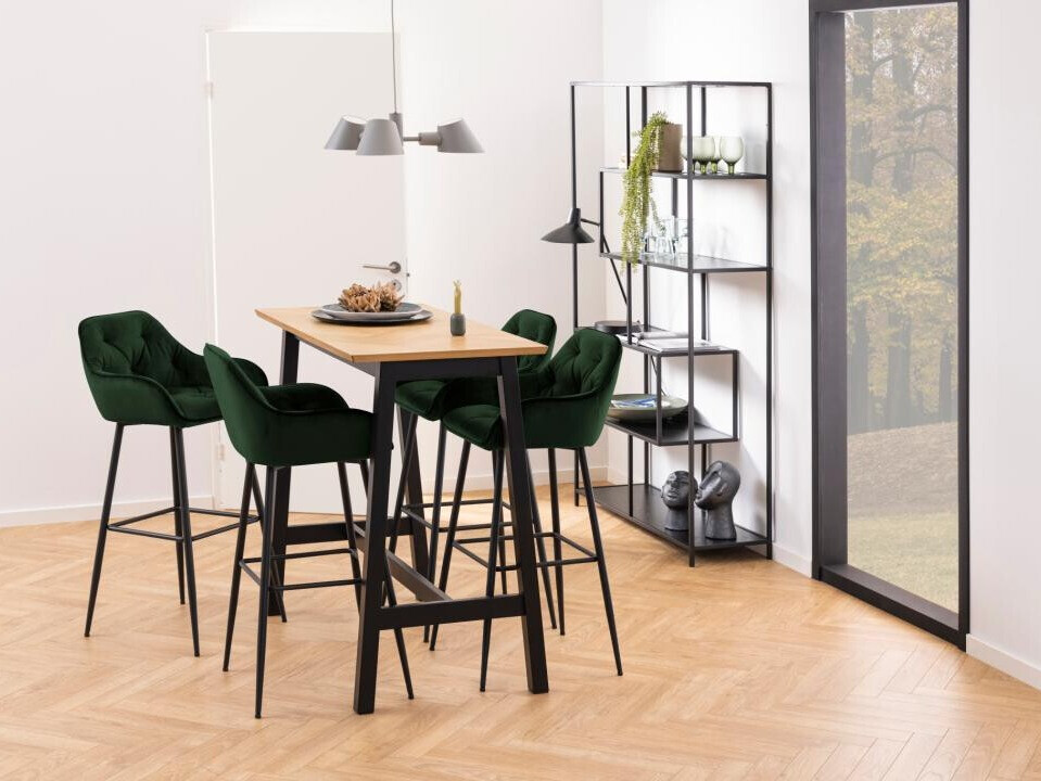 Chaise de bar Norsica 474 (Vert + Noir)