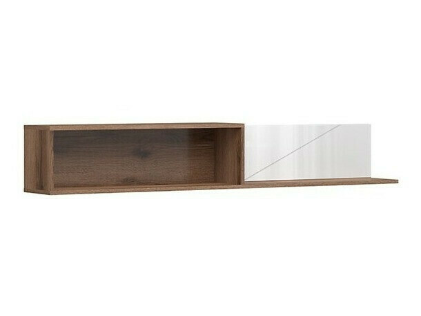 Ensemble de salon Fivale 113 (Chêne delano foncé + Blanc brillant)