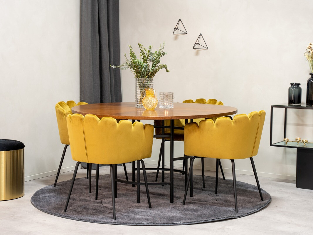 Table Dallas 243 (Marron + Noir)