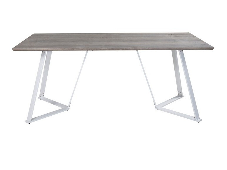 Table Dallas 372 (Gris + Blanc)