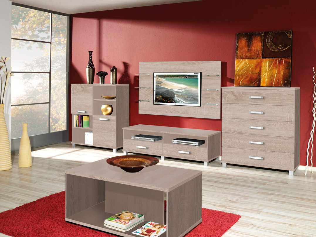 Meuble TV Cirevau 132 (Sonoma chêne)